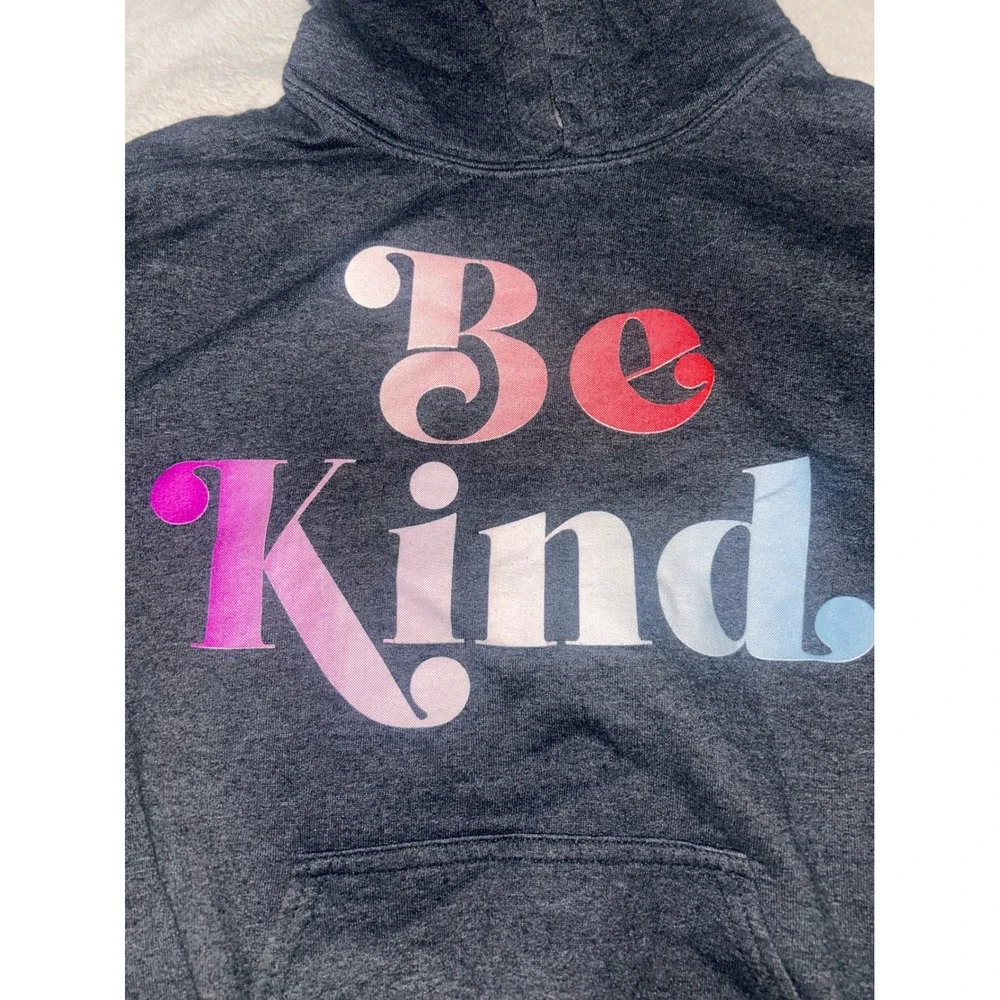 Gildan Heavy Blend Youth Large Hoodie Be Kind Ephesians 4:32 Charcoal Gray Kids